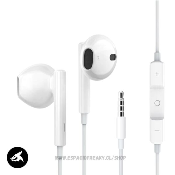 Auriculares de cable 3.5mm con microfono