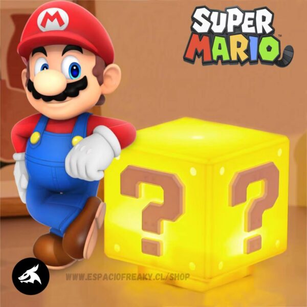 Lampara de Cubo Super Mario con sonido